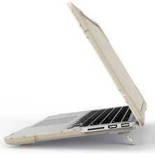 Seashell Digital MacBook Pro 15-Inç/pro Retina 15-Inç A1398-HAKI Için Destek Ayaklı Sert Pc Dizüstü Bilgisayar Çantası Dizüstü Bilgisayar Kapağı (Yurt Dışından)