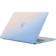 Forestl Digital MacBook Pro 13 Inç (2020) A2251/A2289 Kılıf Krem Dokulu Plastik Dizüstü Bilgisayar Kapağı Degrade (Yurt Dışından)