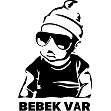 Beruflic Arabada Bebek Var Oto Arka Cam Stıcker 15 cm
