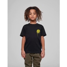 Tarz Yeri Çocuk Unisex Baskılı T-Shirt - Siyah