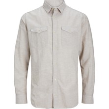Jack & Jones Erkek Keten Gömlek 12251713