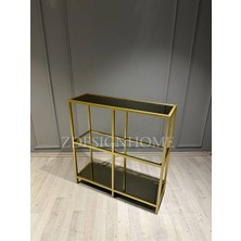 Z Design Home 90X30X( 95 cm Yükseklik) Gold Dresuar Zdesıgnhome Z01