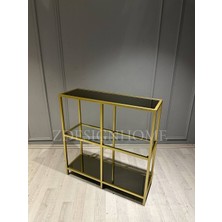 Z Design Home 90X30X( 95 cm Yükseklik) Gold Dresuar Zdesıgnhome Z01