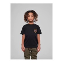 Tarz Yeri Çocuk Unisex Baskılı T-Shirt - Siyah