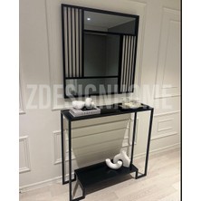 Z Design Home 90 cm Füme Ayna, 90X30X100 cm Dresuar Takım Zdesıgnhome