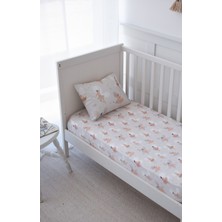 Nou Balerin Periler Organik Bebek Lastikli Çarşaf Seti (90X200+20) - Fairy Garden