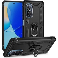 Tasopay Huawei Nova 9 Se Uyumlu Kılıf Soldier Korumalı Yüzüklü ve Mıknatıslı Tpu Gövde Kılıf