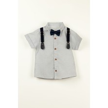 Lulu Kids Erkek Çocuk Yazlık Takım Elbise Papyonlu ve Slopetli "meltem" Modeli
