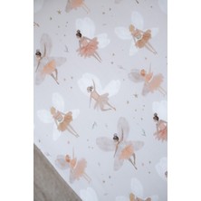 Nou Balerin Periler  Bebek Lastikli Çarşaf Seti (55X95+15) - Fairy Garden