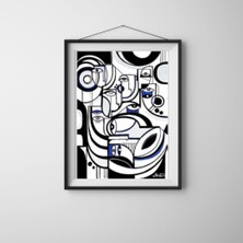 Decotorium Çerçeveli Tablo Abstract Serisi Mdf Tablo ABS/001