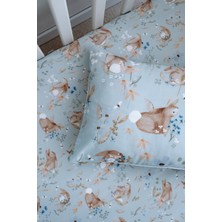 Nou Tavşanlı  Bebek Lastikli Çarşaf Seti (80X180+20) - Rabbit Garden