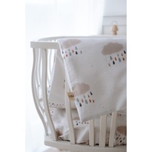 Nou Yağmur Bulutlu  Anne Yanı Nevresim Takımı (60X100) - Rain Clouds