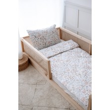 Nou Minimal Çiçekli  Montessori Nevresim Takımı (100X200) - Woodland Floral