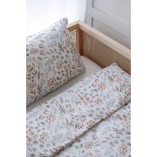 Nou Minimal Çiçekli  Montessori Nevresim Takımı (100X200) - Woodland Floral