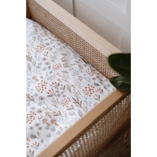 Nou Minimal Çiçekli  Montessori Nevresim Takımı (100X200) - Woodland Floral