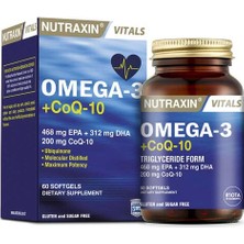 Nutraxin Omega-3 + Co Q-10 60 Softel  (  1  Adet  )