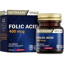 Nutraxin Folic Acid 400 Mcg 100 Tablet  (  1  Adet  )