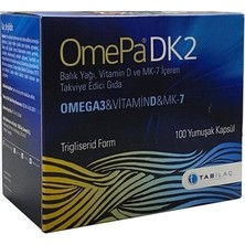 Omepa Dk2 Omega 3 & Vitamin D & Menaq7 100 Yumuşak Kapsül  (  1  Adet  )