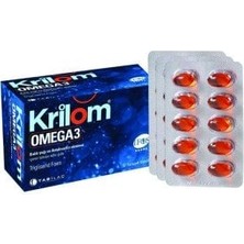 Krilom Omega 3 Balık Yağı 50 Yumuşak Kapsül Türkiye Menşeli İçerik Bilgisi ile Zengin