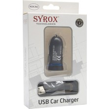 Syrox Nokia Ince USB Portlu Araç Şarj Cihazı C24