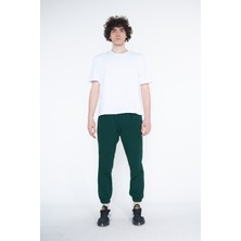 Kef Clothing Yeşil Erkek Eşofman Altı, Lastik Paça Lastik Bel  3 Iplik