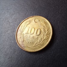 Escoines Koleksiyon 1991 Tc 100 Lira Çt+ Eski Madeni Para