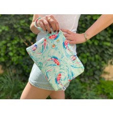 Aduşka Clutch ve Makyaj Çantası Ikili Set