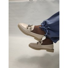 Çiğdem Kundura Jevel-Kadın Oxford Kadın Günlük Ayakkabı(Mystl A4 A4A) - Bej - 38