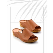 Bambi Taba  Deri Kadın Terlik K04331021103