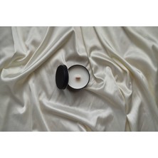 Aromatic Glow Siyah Teneke Kapaklı Caffe Latte Kokulu Soya Mumu Ahşap Fitil