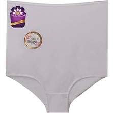 Papatya Yüksek Bel Toparlayıcı Özel Kalıp Kilot-Beyaz