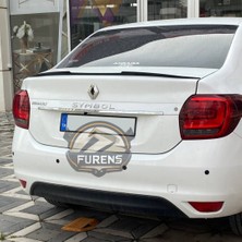 Furens Renault Symbol 2013-2023 Bagaj Üstü Yarasa Spoiler Bagaj Çıtası Piano Black Spoyler