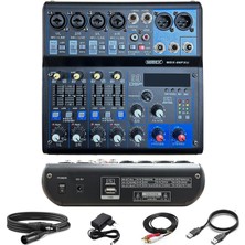 Midex Stüdyo Ekipmanları Midi Live Paket-4 Ses Kartlı Mikser Midi Klavye Cx1 Mikrofon Kulaklık