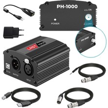 Lastvoice Ph-1000SX +48V Usb Phantom Power Ses Kartı (XLR Kablo 7.1 Kart 3.5 mm Jack Kablo Adaptör)