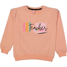 Baglan Kız Çocuk Art Baskılı Sweatshirt BGL-ST03636