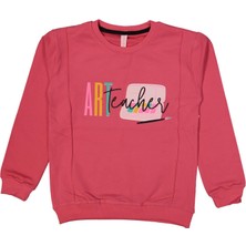 Baglan Kız Çocuk Art Baskılı Sweatshirt BGL-ST03637
