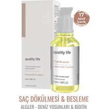 Quality Life 17 Aktifli Saç Dökülmesine Karşı Serum - Saç Güçlendirici Dökülme Karşıtı Saç Serumu Ve Yağı