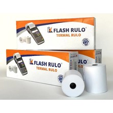 Flash Rulo 10 Adet 80 mm x 40 Metre Adisyon Yazar Kasa ve Termal Yazıcı Kağıdı Rulosu