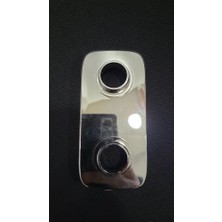 Es Dekor Plastik Kaplama Gümüş Renk Viva Sıvı Sabunluk Için Kapak 12X6CM 1 Adet