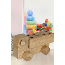 Konsept Market Ahşap Küçük Oyuncak Dikdörtgen Kamyon