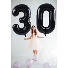 Elgala Folyo Balon 0 Rakamı Helyum Balon 76 cm