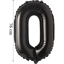 Elgala Folyo Balon 0 Rakamı Helyum Balon 76 cm