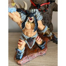 World Of Warcraft Rexxar ve Misha Character Figure Figür Wow Rexxar ve Ayı Misha Obje 25CM Büyük Boy