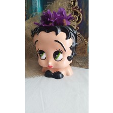 Atölye Dekupaj Betty Boop Saksı