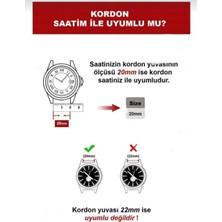Cover Center Oppo Realme Watch 36MM Rma 161  Uyumlu Çelik Paslanmaz Metal Kordon 20MM