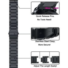 Cover Center Oppo Realme Watch 36MM Rma 161  Uyumlu Çelik Paslanmaz Metal Kordon 20MM
