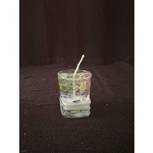 Saki Çiçek Konseptli Jel Mum 40CC