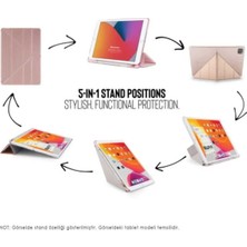 Cover Center Samsung Galaxy Tab S6 Lite P610 Uyumlu Uyku Modlu Kalem Bölmeli Standlı Katlanabilir Deri Kılıf