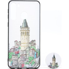 Nettech Samsung Galaxy A21 Uyumlu Desenli Popsocket Seri Arka Koruma Kılıf