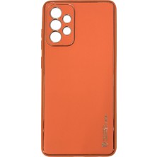 Nettech Samsung Galaxy A72 Uyumlu Coco Leather Seri Arka Koruma Kılıf